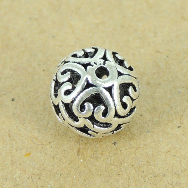 Sterling Silver Bead Vintage Celtic 925 Round Bead Charm DIY WSP312 Wholesale: See Discount Coupons in Item Details