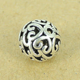 Sterling Silver Bead Vintage Celtic 925 Round Bead Charm DIY WSP312 Wholesale: See Discount Coupons in Item Details