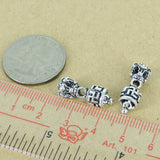 Sterling Silver Charm Vintage 925 Tibet Prayer Instrument Protection DIY WSP313 Wholesale: See Discount Coupons in Item Details
