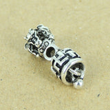 Sterling Silver Charm Vintage 925 Tibet Prayer Instrument Protection DIY WSP313 Wholesale: See Discount Coupons in Item Details