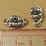 Sterling Silver Clasp 925 Rose Clasps S-Hooks Jewelry Making DIY WSP025 Wholesale: See Discount Coupons in Item Details
