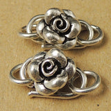 Sterling Silver Clasp 925 Rose Clasps S-Hooks Jewelry Making DIY WSP025 Wholesale: See Discount Coupons in Item Details