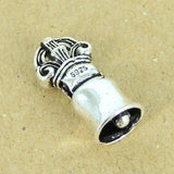 Sterling Silver Charm Vintage 925 Tibet Prayer Instrument Protection DIY WSP314 Wholesale: See Discount Coupons in Item Details
