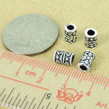 Sterling Silver Bead Vintage Celtic 925 Barrel Fleur de Lis DIY WSP318 Wholesale: See Discount Coupons in Item Details