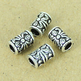 Sterling Silver Bead Vintage Celtic 925 Barrel Fleur de Lis DIY WSP318 Wholesale: See Discount Coupons in Item Details