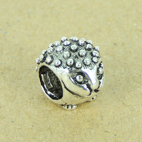 Sterling Silver Hedgehog Charm Vintage 925 Bead for Charm Bracelet DIY WSP319 Wholesale: See Discount Coupons in Item Details