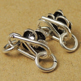 Sterling Silver Clasp 925 Rose Clasps S-Hooks Jewelry Making DIY WSP025 Wholesale: See Discount Coupons in Item Details