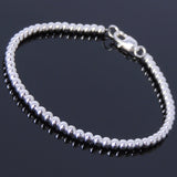 Men's Women Sterling Silver Bracelet 925 Beads & Clasp DiyNotion Handmade BR471
