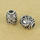 Sterling Silver 925 Vintage Celtic Barrel Bead WSP324 Wholesale: See Discount Coupons in Item Details