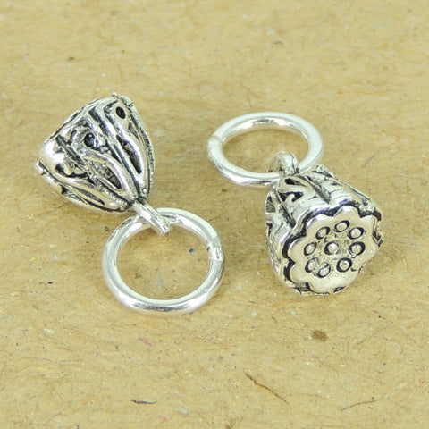 Sterling Silver 925 Pendant Vintage Lotus Seedpod Protection WSP329 Wholesale: See Discount Coupons in Item Details