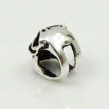 2 PCS Sterling Silver 925 Vintage Celtic Skull Bead Charm Spacer WSP185X2 Wholesale: See Discount Coupons in Item Details