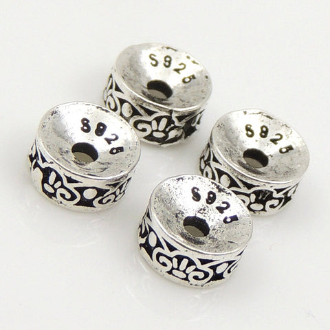 6 PCS 925 Sterling Silver Spacers Vintage Celtic WSP162X6 Wholesale: See Discount Coupons in Item Details