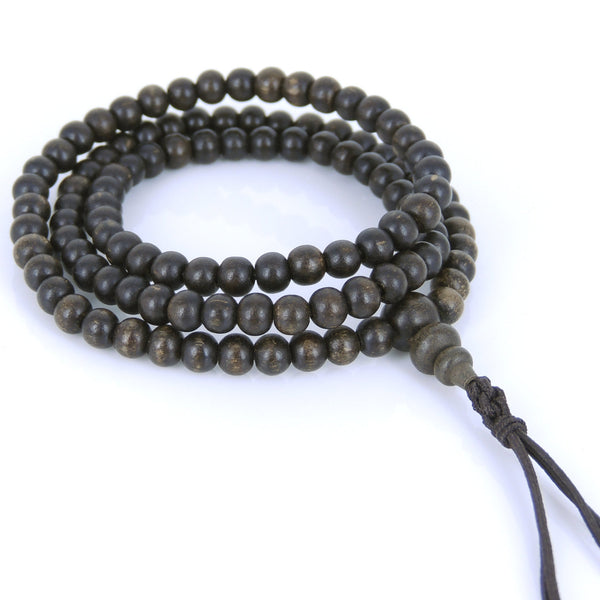Agarwood 108 Beads 5mm Vietnamese Agarwood/ Eaglewood/ Gaharu Men Women Stretchable Mala Bracelet/Necklace DiyNotion AW006 土沉香