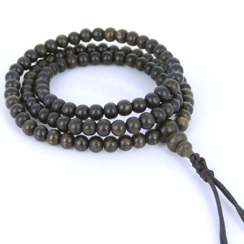 Agarwood 108 Beads 5mm Vietnamese Agarwood/ Eaglewood/ Gaharu Men Women Stretchable Mala Bracelet/Necklace DiyNotion AW006 土沉香