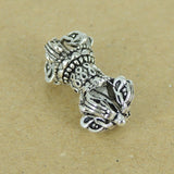 Sterling Silver Charm Vintage 925 Tibet Prayer Instrument Wheel Protection DIY WSP340 Wholesale: See Discount Coupons in Item Details