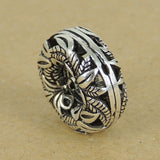 Sterling Silver 925 Bead Charm Vintage Round Donut WSP332 Wholesale: See Discount Coupons in Item Details