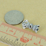 Sterling Silver Charm Vintage 925 Tibet Prayer Instrument Wheel Protection DIY WSP339 Wholesale: See Discount Coupons in Item Details
