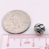 2 PCS Sterling Silver Lotus Bead 925 Vintage Buddhism Protection WSP081X2 Wholesale: See Discount Coupons in Item Details