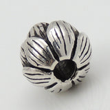 2 PCS Sterling Silver Lotus Bead 925 Vintage Buddhism Protection WSP081X2 Wholesale: See Discount Coupons in Item Details