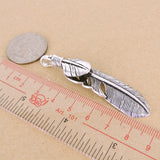 Sterling Silver 925 Vintage Celtic Feather Pendant Eagle Stamp WSP345 Wholesale: See Discount Coupons in Item Details