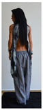 Woman Linen pants /Wide leg pants /Womens harem pants /Summer pants /Grey linen pants