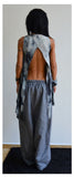 Woman Linen pants /Wide leg pants /Womens harem pants /Summer pants /Grey linen pants