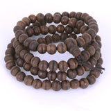 Agarwood 108 Beads 6mm Vietnamese Agarwood/ Eaglewood/ Gaharu Men Women Stretchable Mala Bracelet/Necklace DiyNotion AW007 白沙沉香