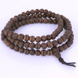 Agarwood 108 Beads 6mm Vietnamese Agarwood/ Eaglewood/ Gaharu Men Women Stretchable Mala Bracelet/Necklace DiyNotion AW007 白沙沉香