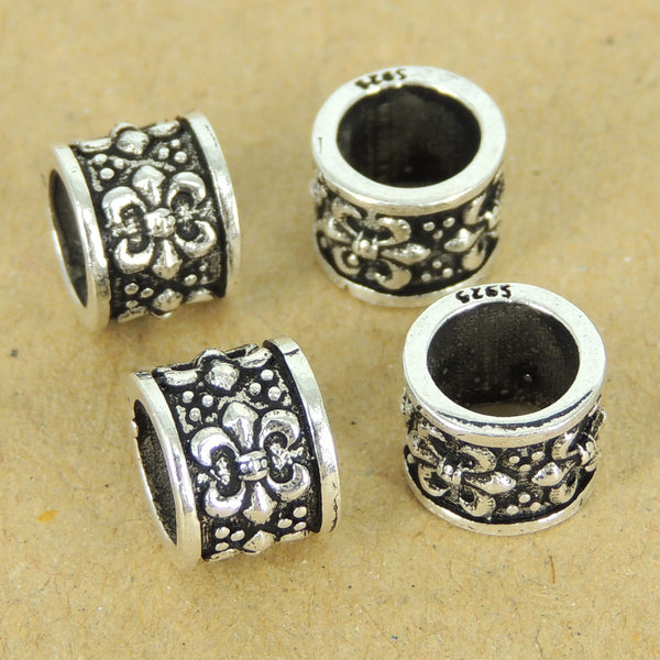 Sterling Silver Charm 925 Celtic Vintage Fleur de Lis WSP347 Wholesale: See Discount Coupons in Item Details