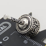 Sterling Silver Pendant 925 Vintage Tibetan Prayer Instrument Wheel WSP066 Wholesale: See Discount Coupons in Item Details