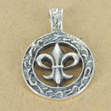 Sterling Silver 925 Vintage Celtic Fleur de Lis Pendant SP039 Wholesale: See Discount Coupons in Item Details