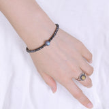 Men's Women Hematite Labradorite 925 Sterling Silver Bracelet Beads& Clasp Gemstone DiyNotion Handmade BR529