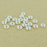 20 Pcs Sterling Silver Nugget Spacers Seamless WSP331X20 Wholesale: See Discount Coupons in Item Details