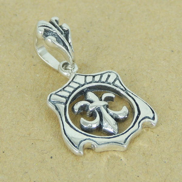 Sterling Silver 925 Vintage Celtic Fleur de Lis Pendant SP042 Wholesale: See Discount Coupons in Item Details