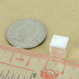 2 Pcs Sterling Silver Square Beads Seamless DIY WSP348X2 Wholesale: See Discount Coupons in Item Details