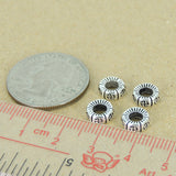 4 Pcs Sterling Silver Spacers Mantra Buddhism WSP352X4 Wholesale: See Discount Coupons in Item Details