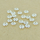 20 Pcs Sterling Silver Rondelle Spacers Seamless WSP354X20 Wholesale: See Discount Coupons in Item Details