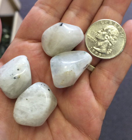 Tumbled Rainbow Moonstone