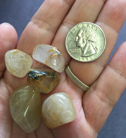Tumbled Rutilated Quartz