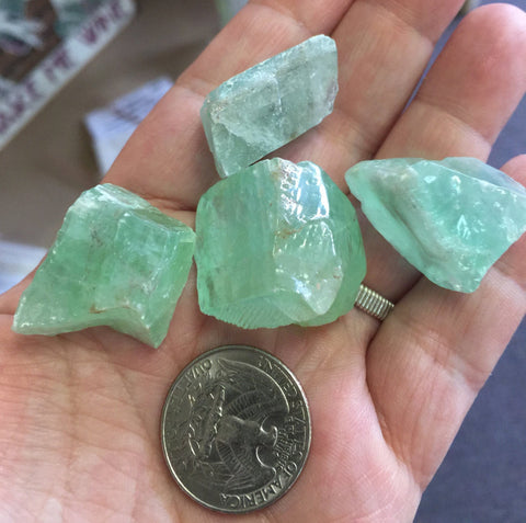 Beautiful Green Calcite Natural Raw
