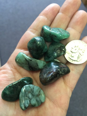 Tumbled Emerald