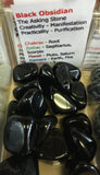 Tumbled Black Obsidian