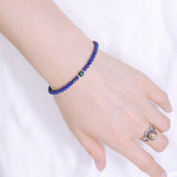 Men's Women Lapis Malachite Sterling Silver Bracelet 925 Beads Clasp DiyNotion Handmade BR547