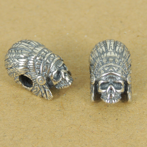 Sterling Silver Charm Indian Skull Vintage Celtic 925 Stamp WSP357 Wholesale: See Discount Coupons in Item Details