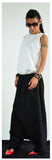 Linen harem pants /Black maxi pants /Low crotch pants/Drop crotch pants/Loose black pants