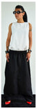 Linen harem pants /Black maxi pants /Low crotch pants/Drop crotch pants/Loose black pants