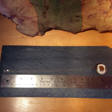 Handmade Vintage Mother of Pearl Button & Buckle Pendant Necklace, Antique White MOP Buckle, Sterling Silver Ball Chain, MPN212