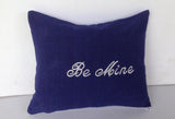 Valentines day gifts for wife, Throw pillows with words, Be Mine Love Pillow Cover, Wedding Shower Gifts, 12x16, Love Gifts