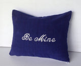 Valentines day gifts for wife, Throw pillows with words, Be Mine Love Pillow Cover, Wedding Shower Gifts, 12x16, Love Gifts