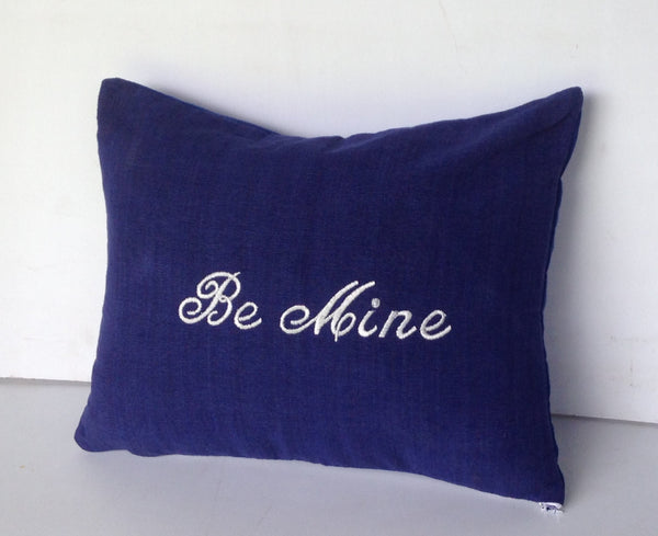 Valentines day gifts for wife, Throw pillows with words, Be Mine Love Pillow Cover, Wedding Shower Gifts, 12x16, Love Gifts